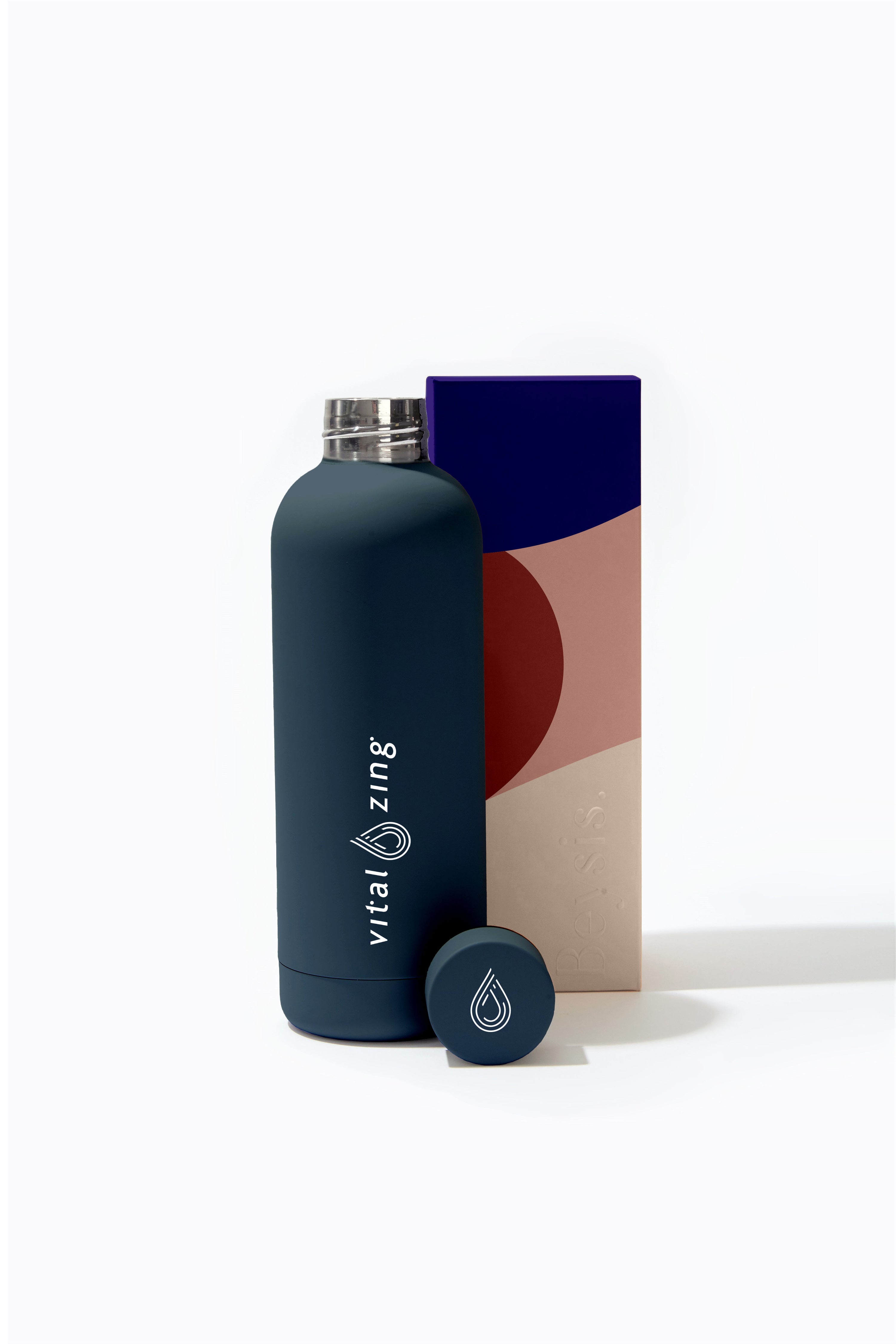 Vital 500ml Bottle - Navy Blue