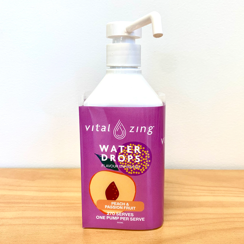 Peach Passionfruit Water Drops 500ml Pump Dispenser