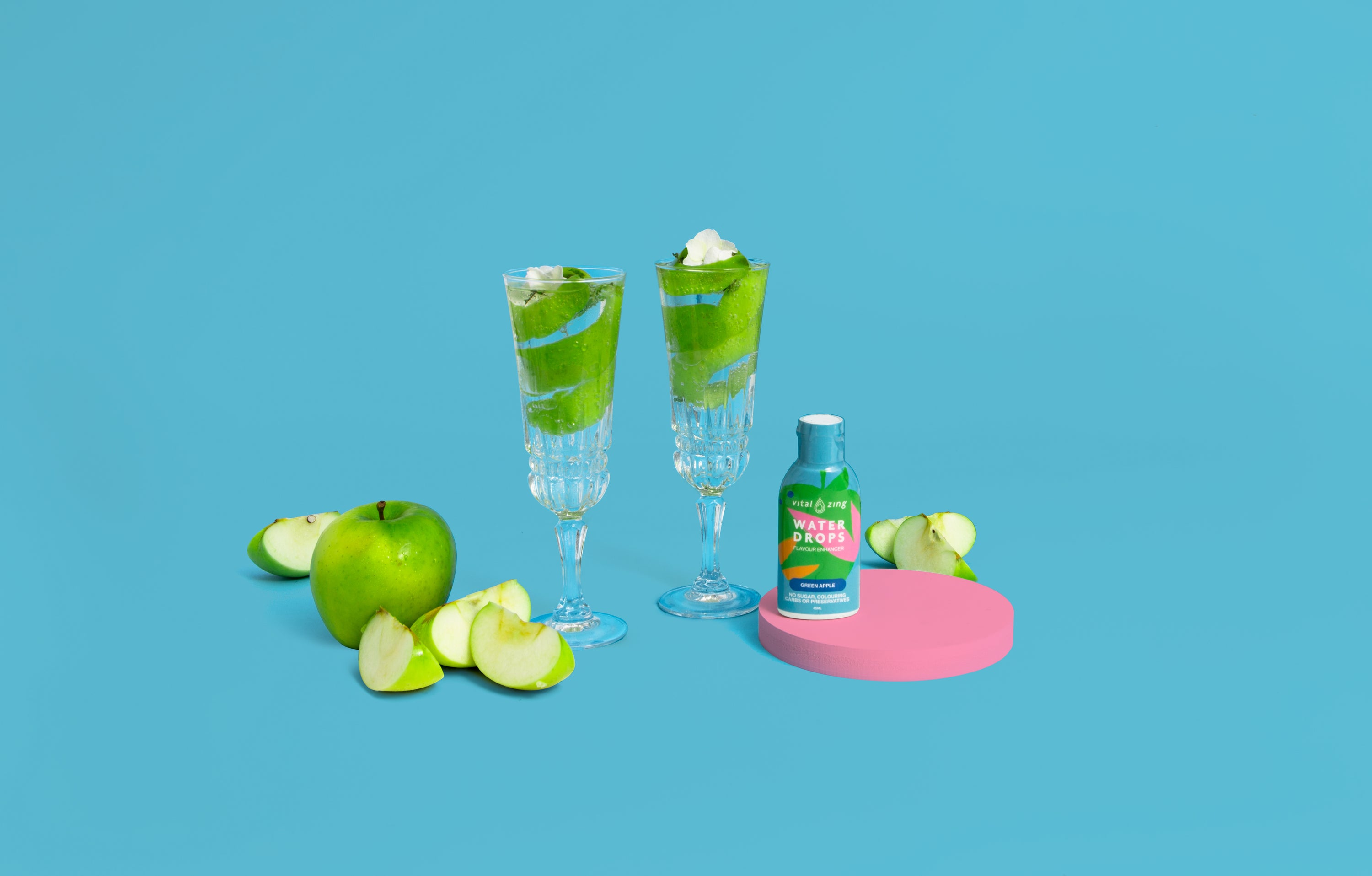 Green Apple Water Drops